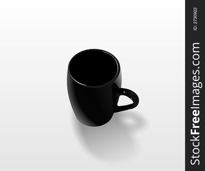 An empty coffee cup  illustration. An empty coffee cup  illustration.