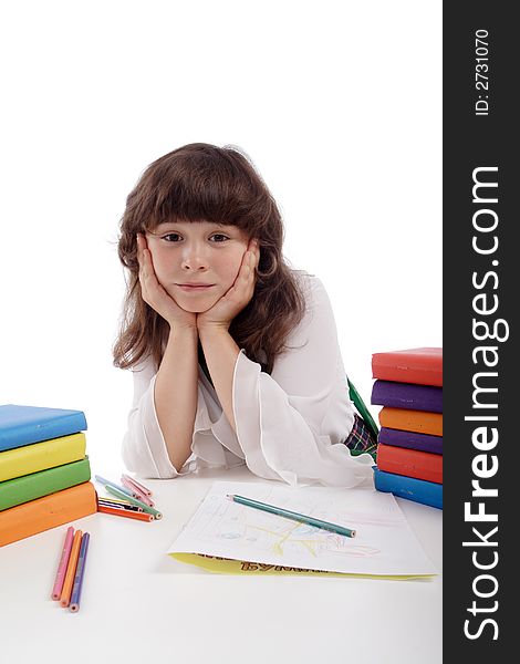 Portrait of a styled children. Theme: education. Portrait of a styled children. Theme: education.