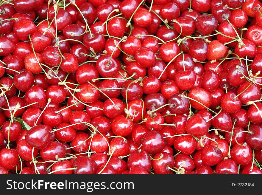 Cherries sold on the open market