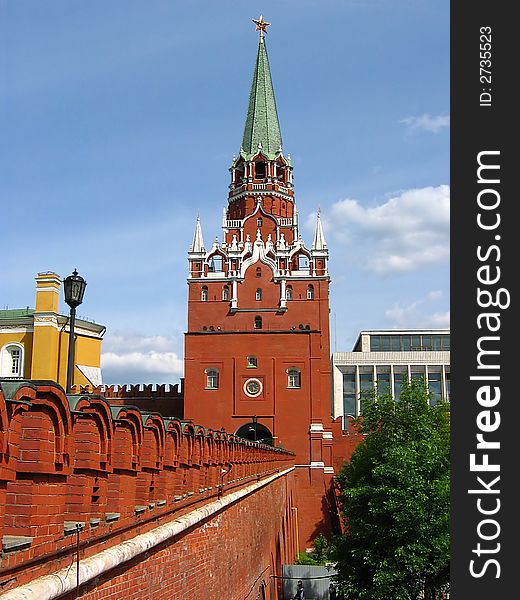 Troitskaya a tower of the Moscow Kremlin