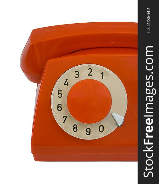 Retro telephone, close-up