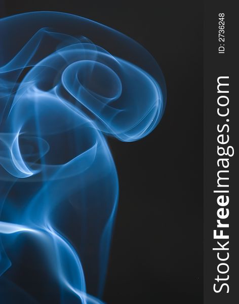 Image of smoke with abstract shapes. Image of smoke with abstract shapes