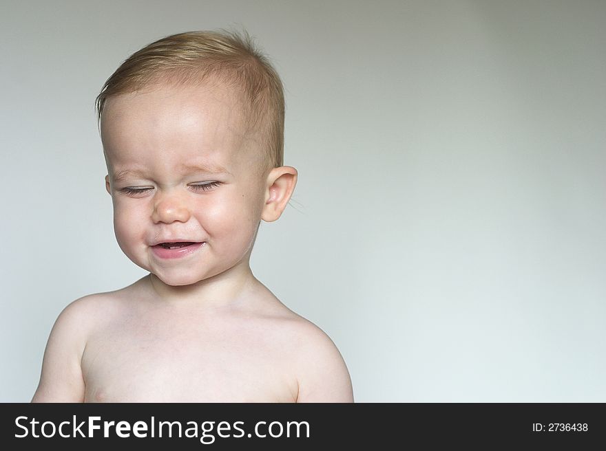 Image of a cute laughing toddler