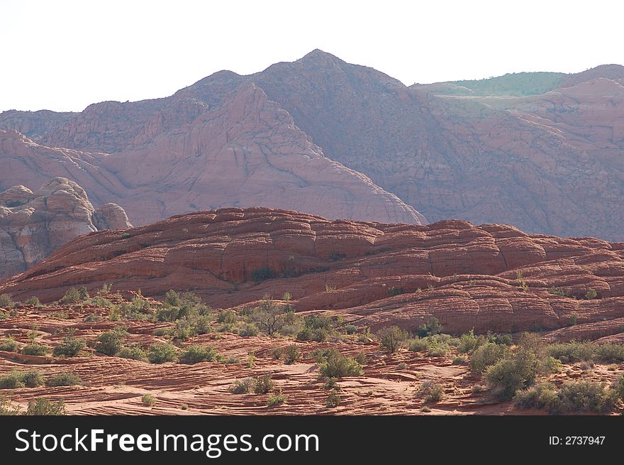 PHoto of red rock mountains in St. George, Utah