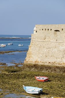 Low Tide In The Bay Of Cadiz Stock Photos Low Tide In The Bay Of Cadiz Stock Photos