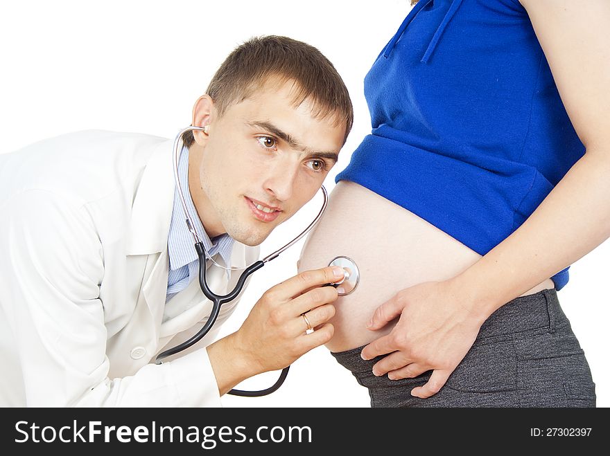 Doctor Watches Pregnant Girl