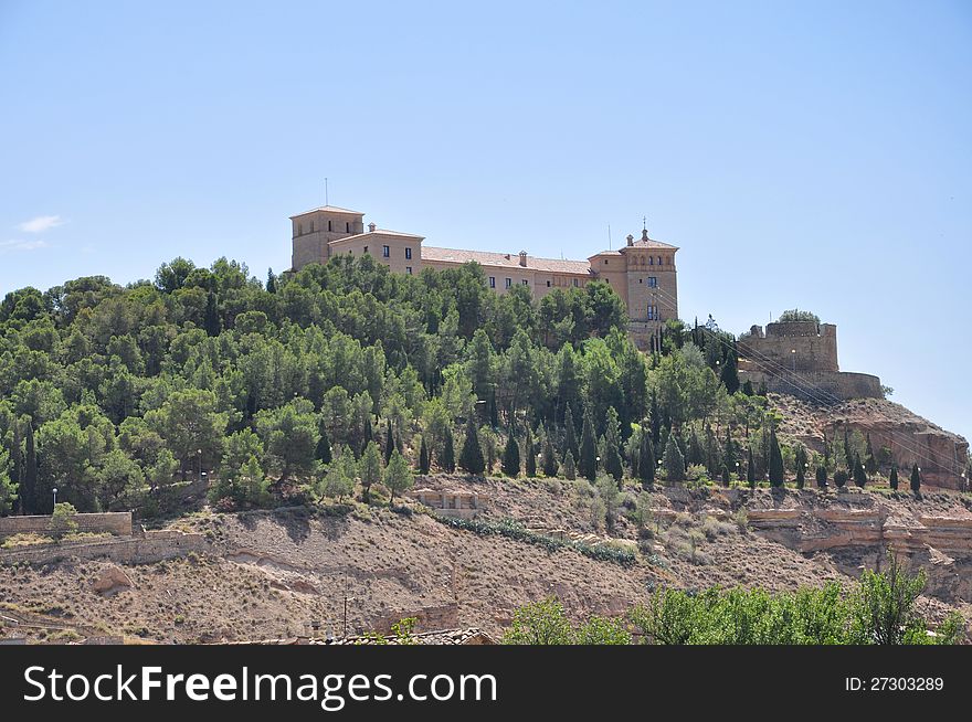 The medieval castle of Alcañiz (Spain)