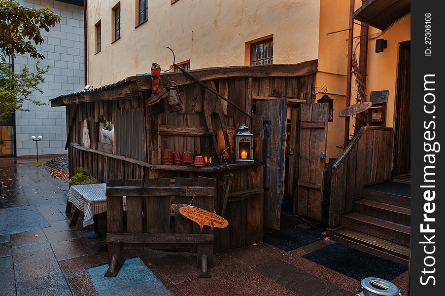 A traditional wooden Scandinavian hut in Helsinki, Finland. Image No 132. A traditional wooden Scandinavian hut in Helsinki, Finland. Image No 132.