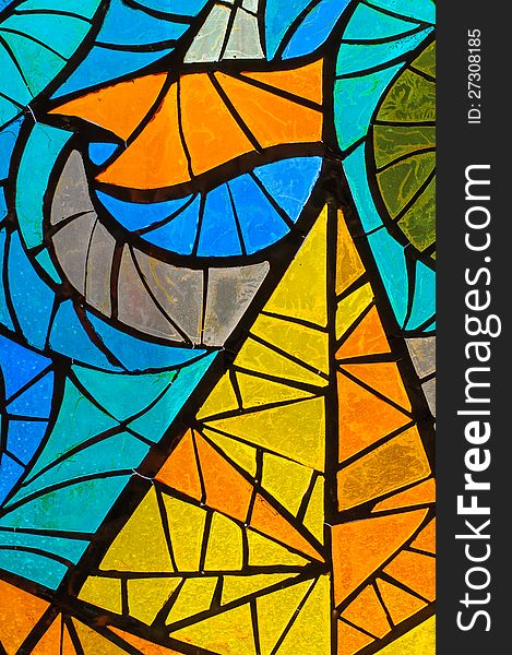 Stained-glass window. Made in USSR