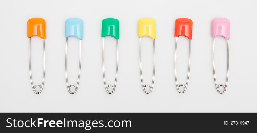 Safety Pins of different colors