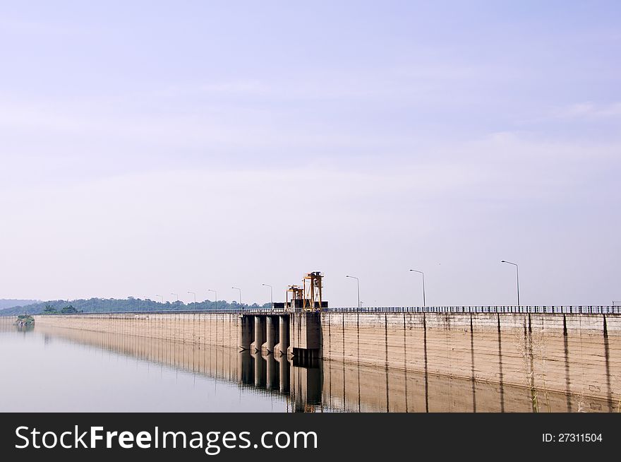 Dam for power generation and irrigation.