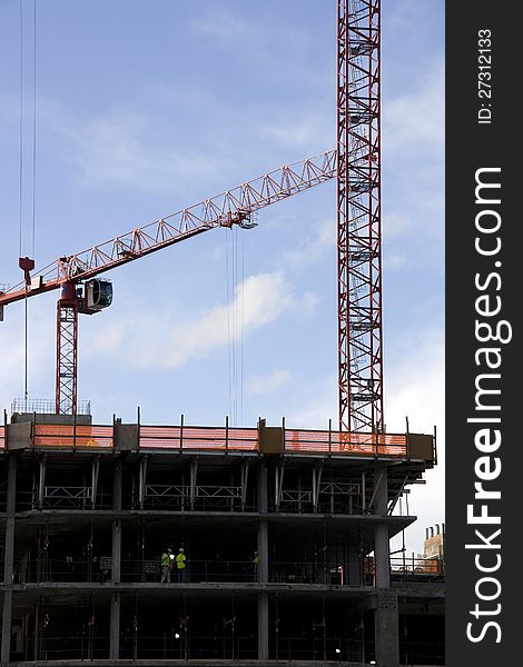 Construction, cranes, building