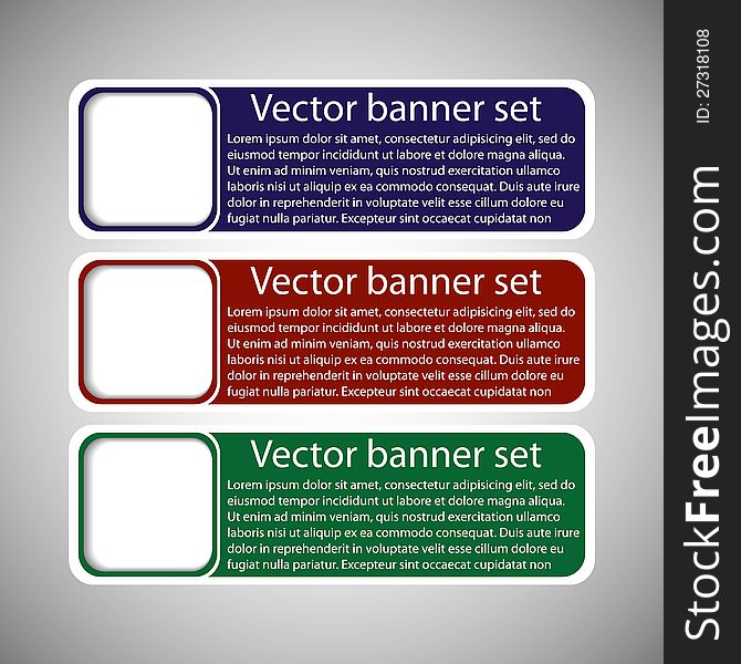 Winter Web Banners 3 Colors