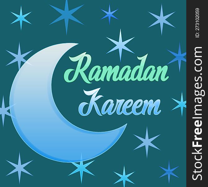 Celebrating Ramadan Kareem for Card and posters