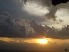 Cloudscape Has Been Developing In Gorgeous Form. This Image Has Been Taken At Sunset. Royalty Free Stock Image