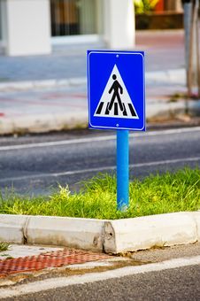 Sign A Pedestrian Crossing. Stock Photography Sign A Pedestrian Crossing. Stock Photography