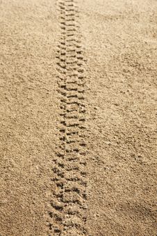 Tire Tracks In Sand Royalty Free Stock Photos Tire Tracks In Sand Royalty Free Stock Photos