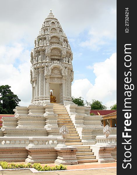 Stupa at the Royal Palace in Phnom Penh, Cambodia