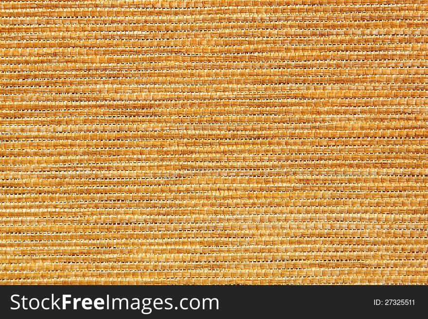 Closeup Of Straw Mat Texture