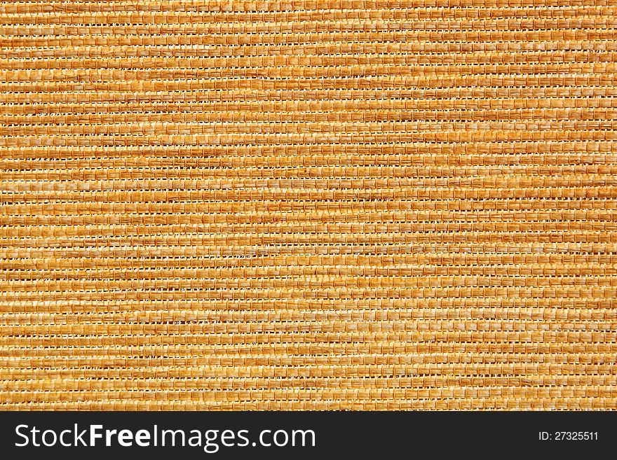 Closeup of Straw mat texture