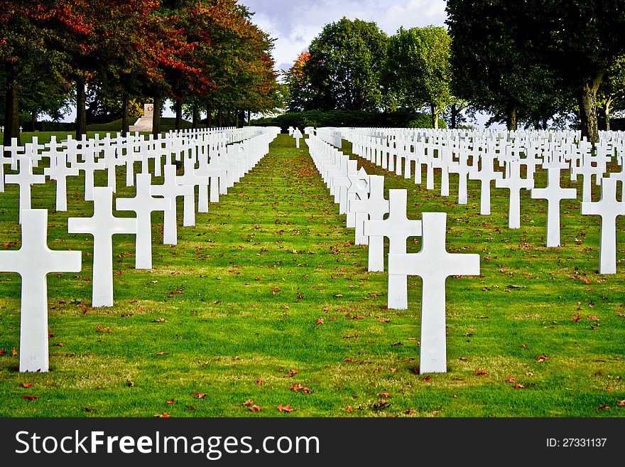 American war cemetery in margraten.