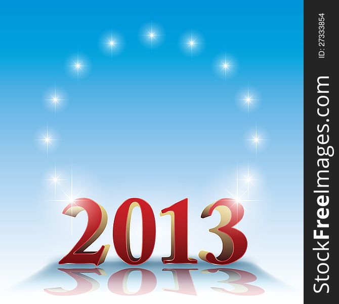 2013 template - stars on blue and copyspace