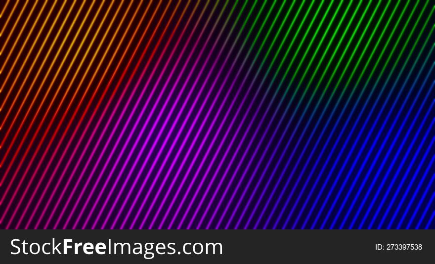 Diagonal Moving Stripes. Dynamic Abstract Background With Gradient