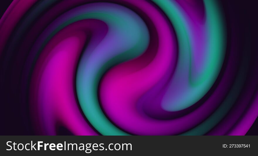 Twisted gradient stripes, bright abstract background with gradient