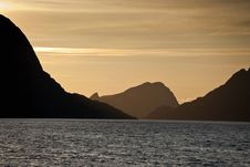 Mountain Silhouette Stock Image