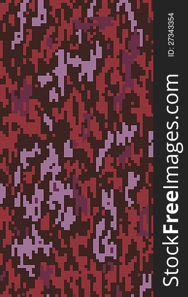 Medium army camouflage pattern with various muted red tones. Medium army camouflage pattern with various muted red tones