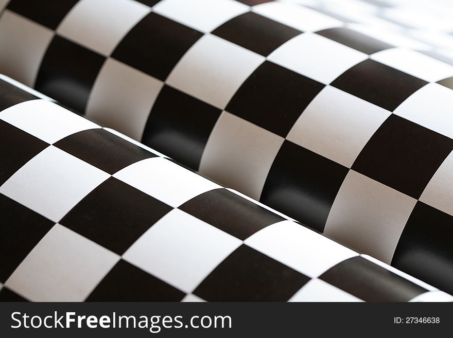 Abstract background made from black and white checkered paper. Abstract background made from black and white checkered paper