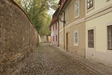 Foggy Morning In An Old Streets Of Prague. Stock Photos Foggy Morning In An Old Streets Of Prague. Stock Photos