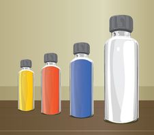 Medicine Glass Bottles. Royalty Free Stock Images Medicine Glass Bottles. Royalty Free Stock Images