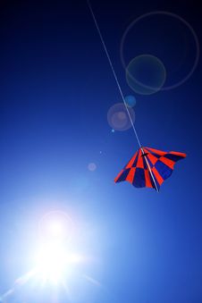Kite On Blue Sky Royalty Free Stock Images