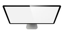 Modern Widescreen Lcd Monitor. Stock Images