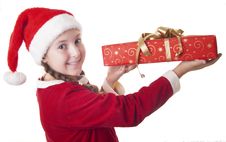 Look How Big Is My Christmas Present! Stock Photos Look How Big Is My Christmas Present! Stock Photos