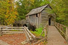 Old Grist Mill In The Fall. Stock Image Old Grist Mill In The Fall. Stock Image