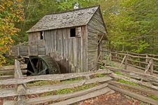 Old Grist Mill In The Fall. Royalty Free Stock Image Old Grist Mill In The Fall. Royalty Free Stock Image