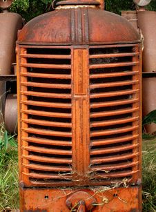 Old Farm Tractor Engine Grill. Royalty Free Stock Images Old Farm Tractor Engine Grill. Royalty Free Stock Images