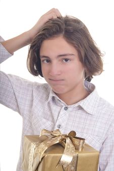 Did I Buy The Rigt Present Royalty Free Stock Images Did I Buy The Rigt Present Royalty Free Stock Images