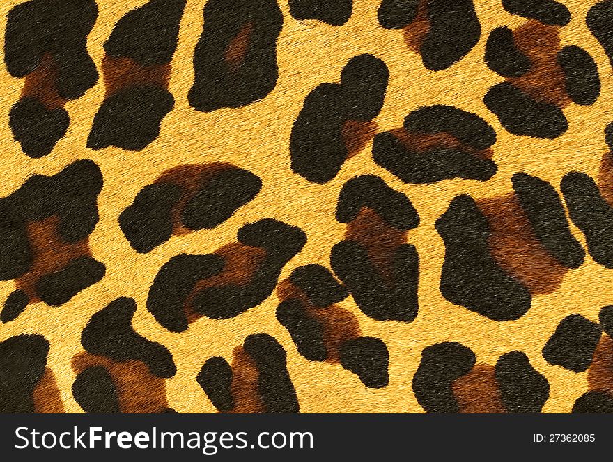 Fake leopard skin that made from leather