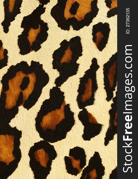 Fake leopard skin that made from leather