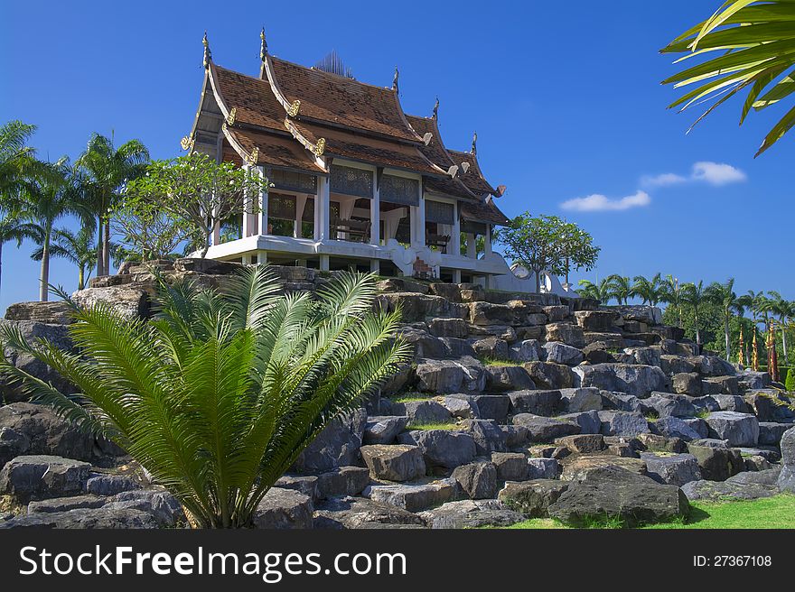 The temple on stones. Pattaya, Thailand.