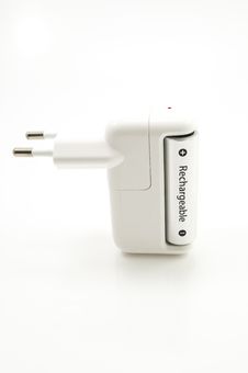 Charger And Rechargeable Batteries Stock Photography Charger And Rechargeable Batteries Stock Photography