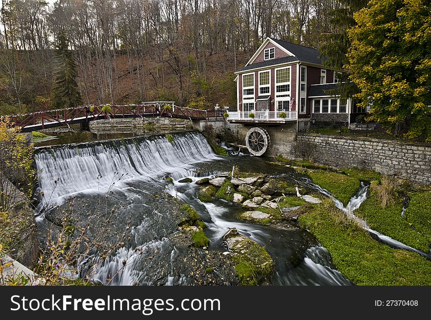 Marcellus Falls, Marcellus, NY in fall. Marcellus Falls, Marcellus, NY in fall