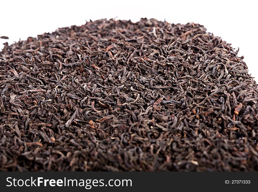 Black tea loose dried tea leaves