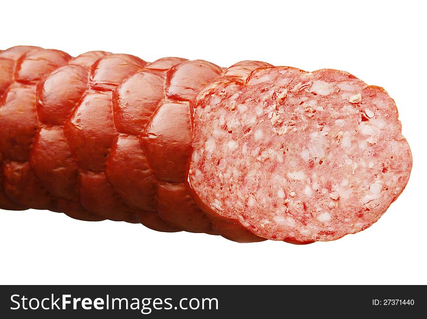 Sausage On A White Background