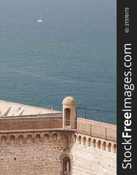 Sea ​​view from the walls of Ancona