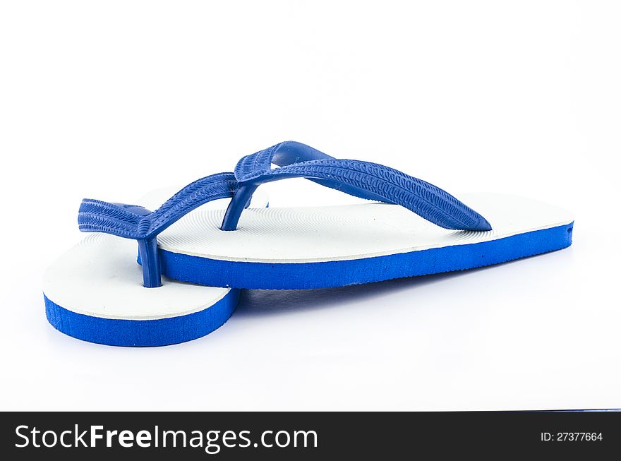 Blue white Slippers