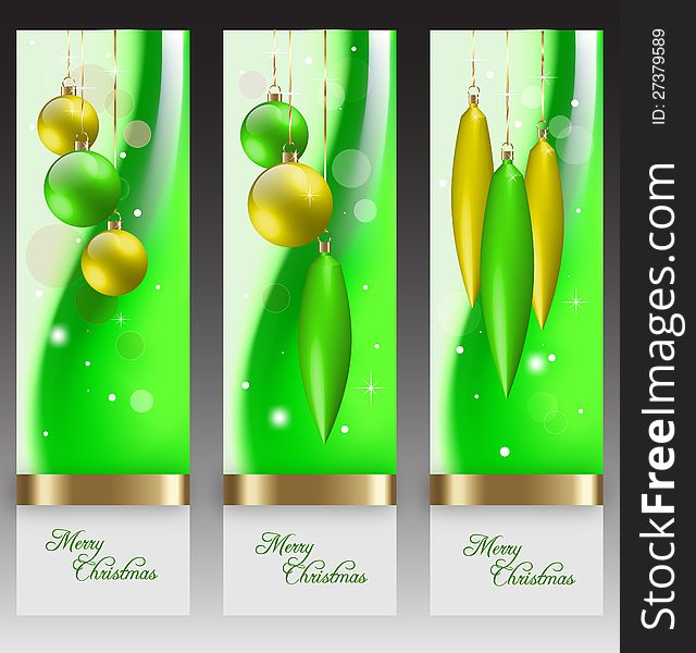 Christmas banners with embellishment